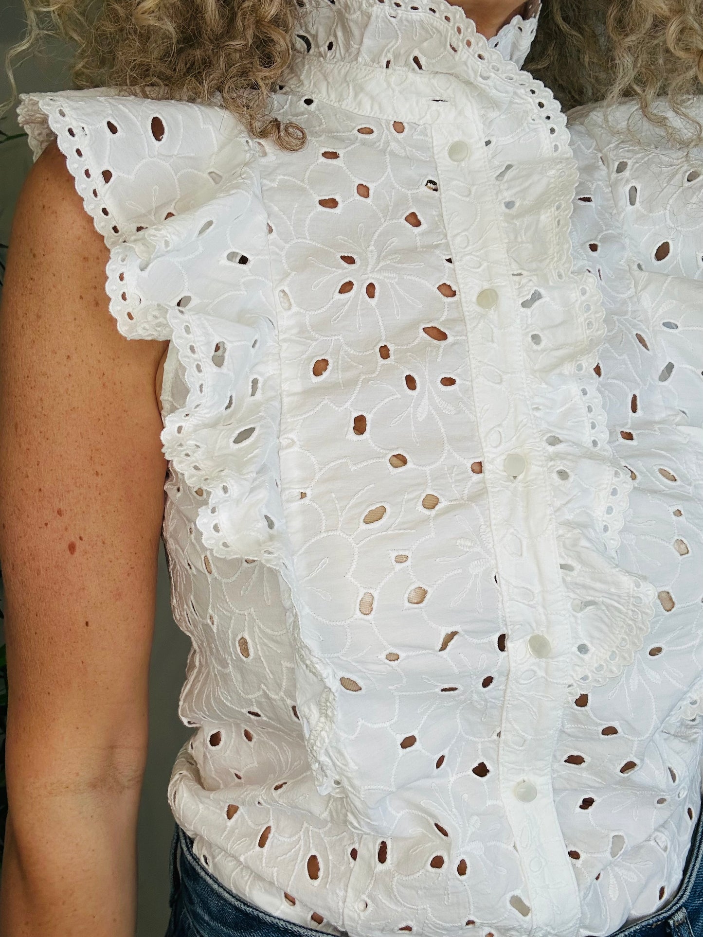 Broderie Top - Size 36