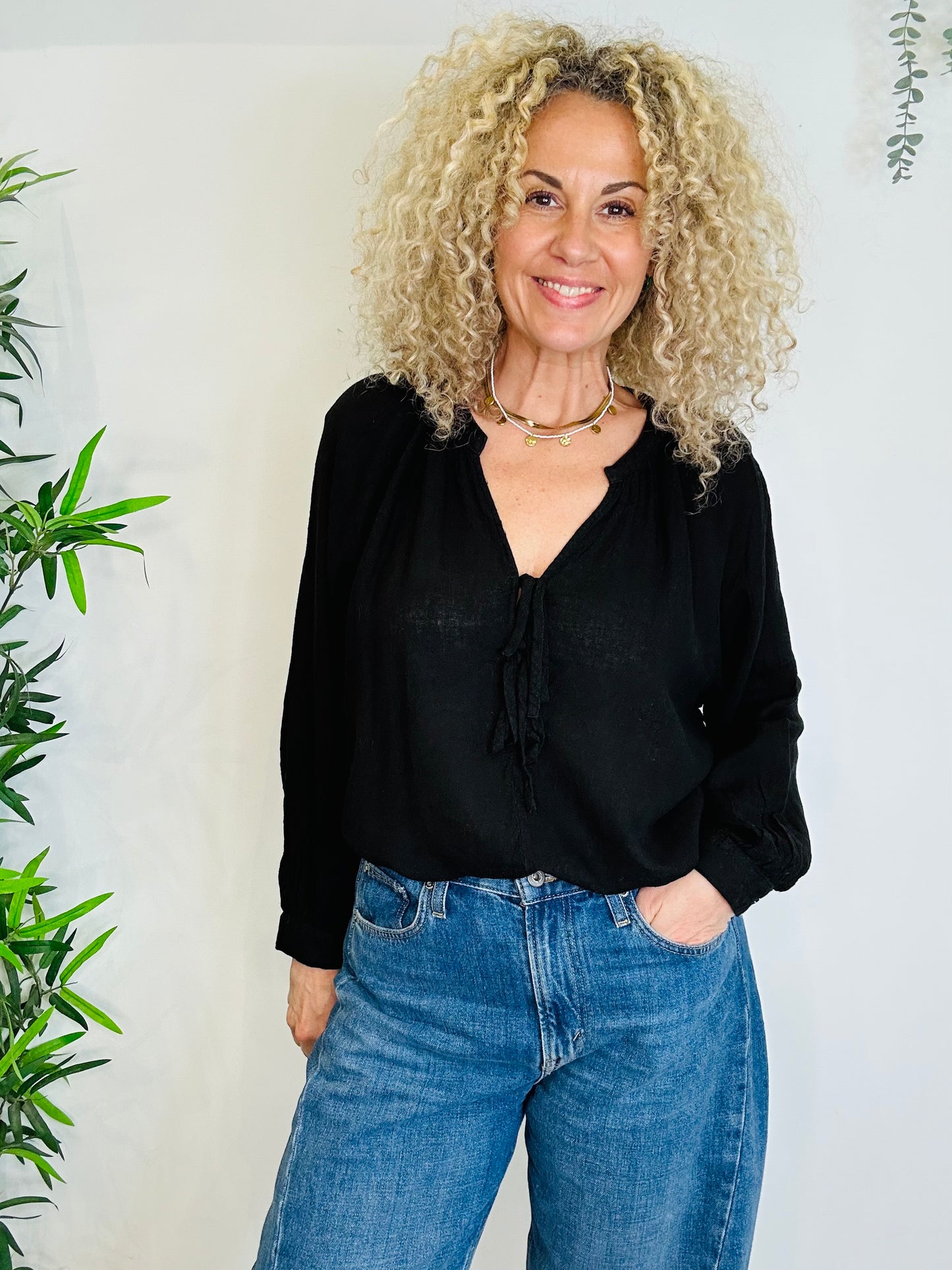 Linen Blouse - Size XL