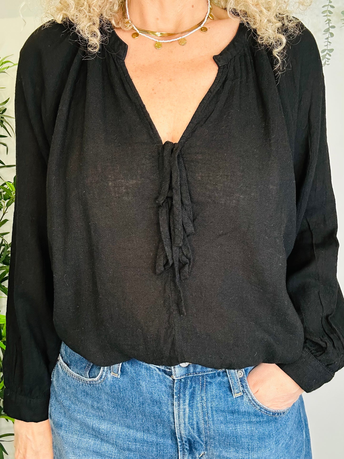 Linen Blouse - Size XL