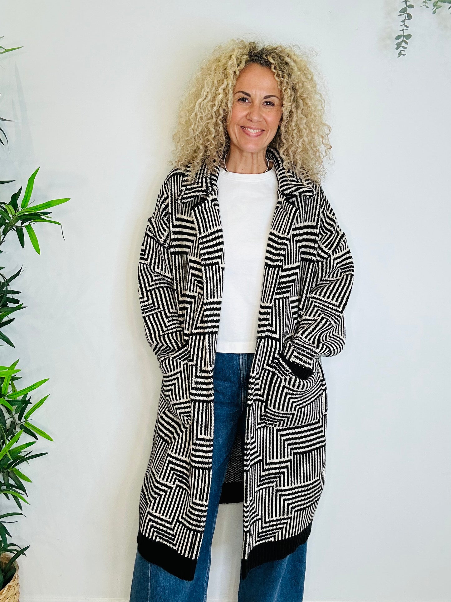 Knitted Coatigan - Size M