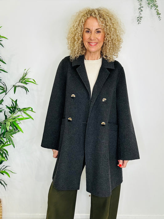 Wool Coat - Size 38