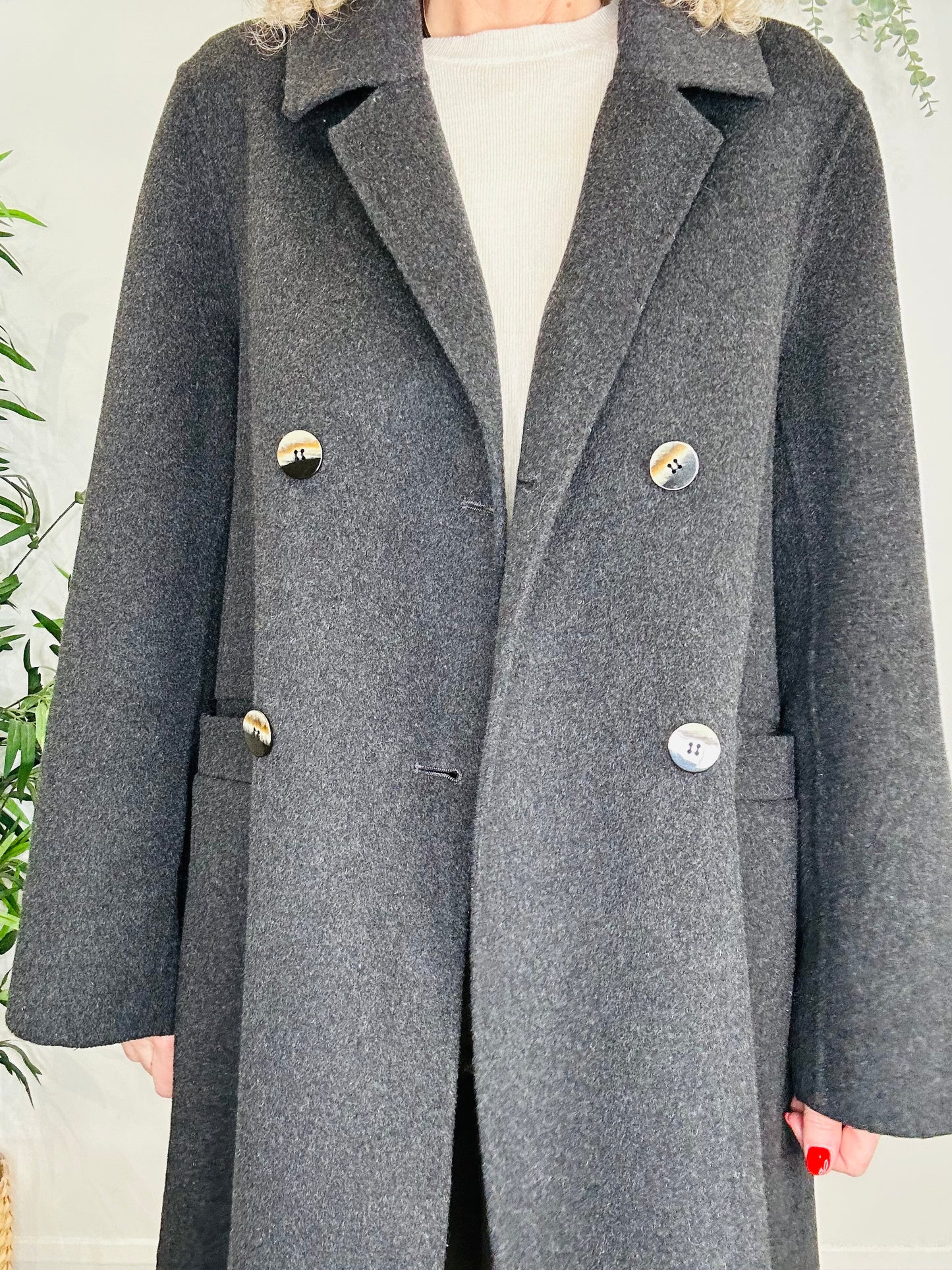 Wool Coat - Size 38
