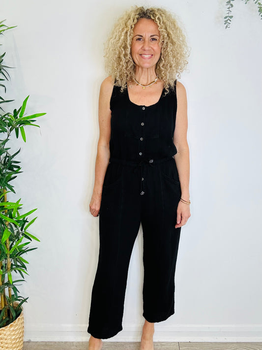 Cheesecloth Jumpsuit - Size L