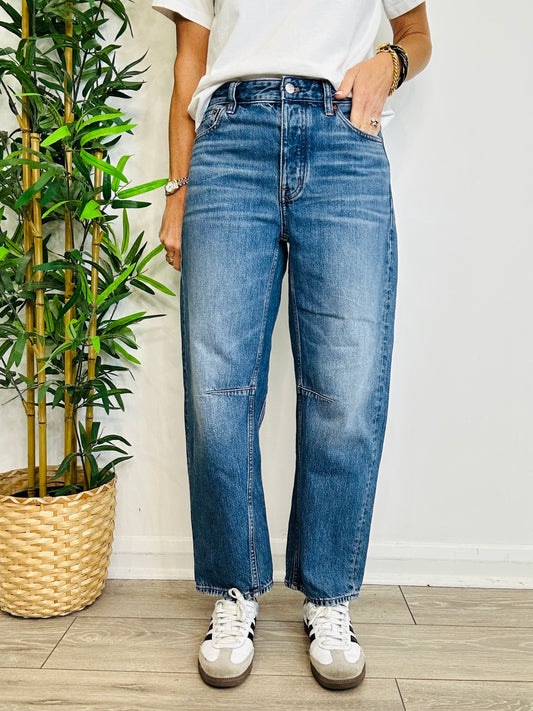 Darted Barrel Jeans - Size 25