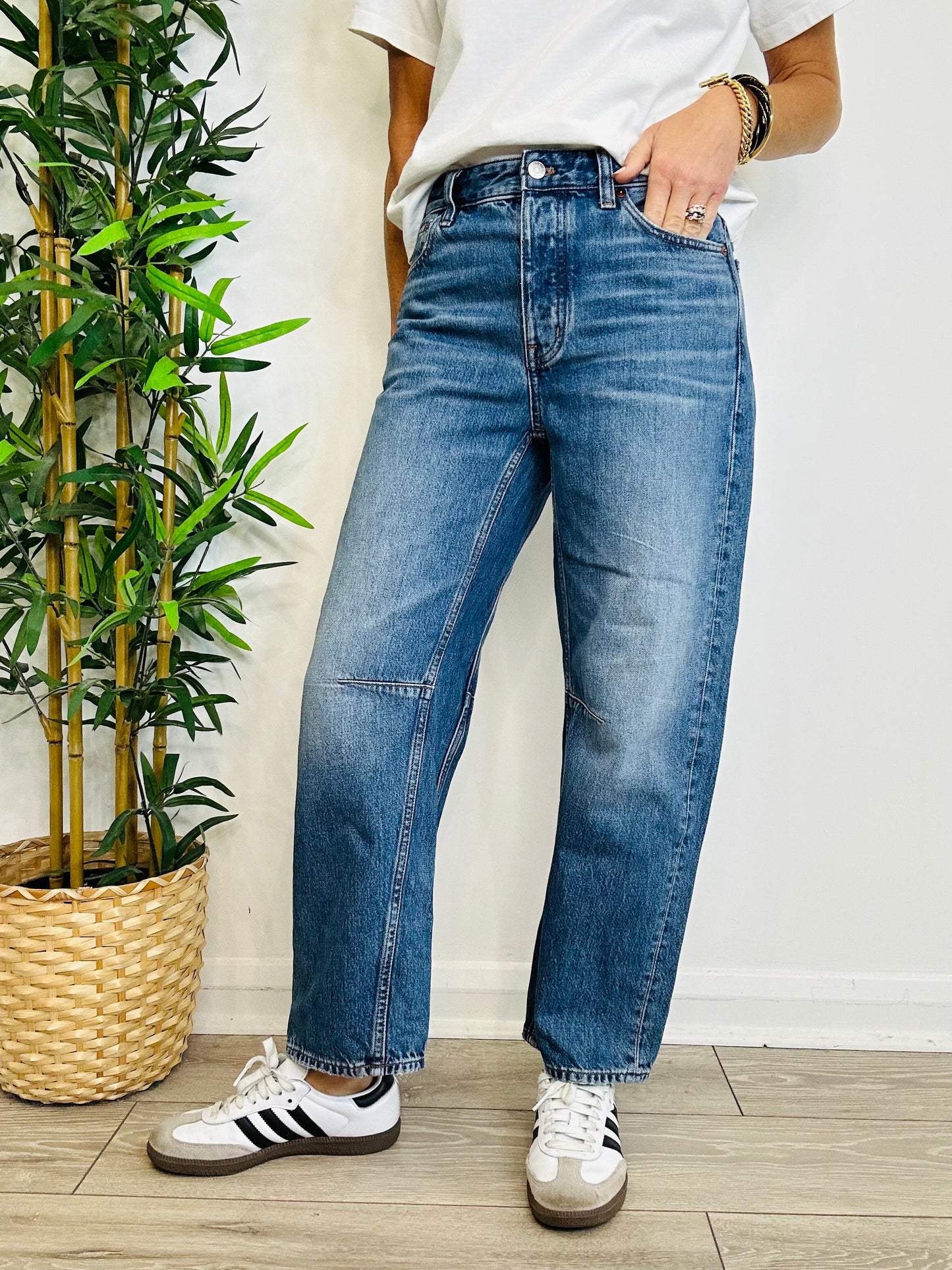 Darted Barrel Jeans - Size 25