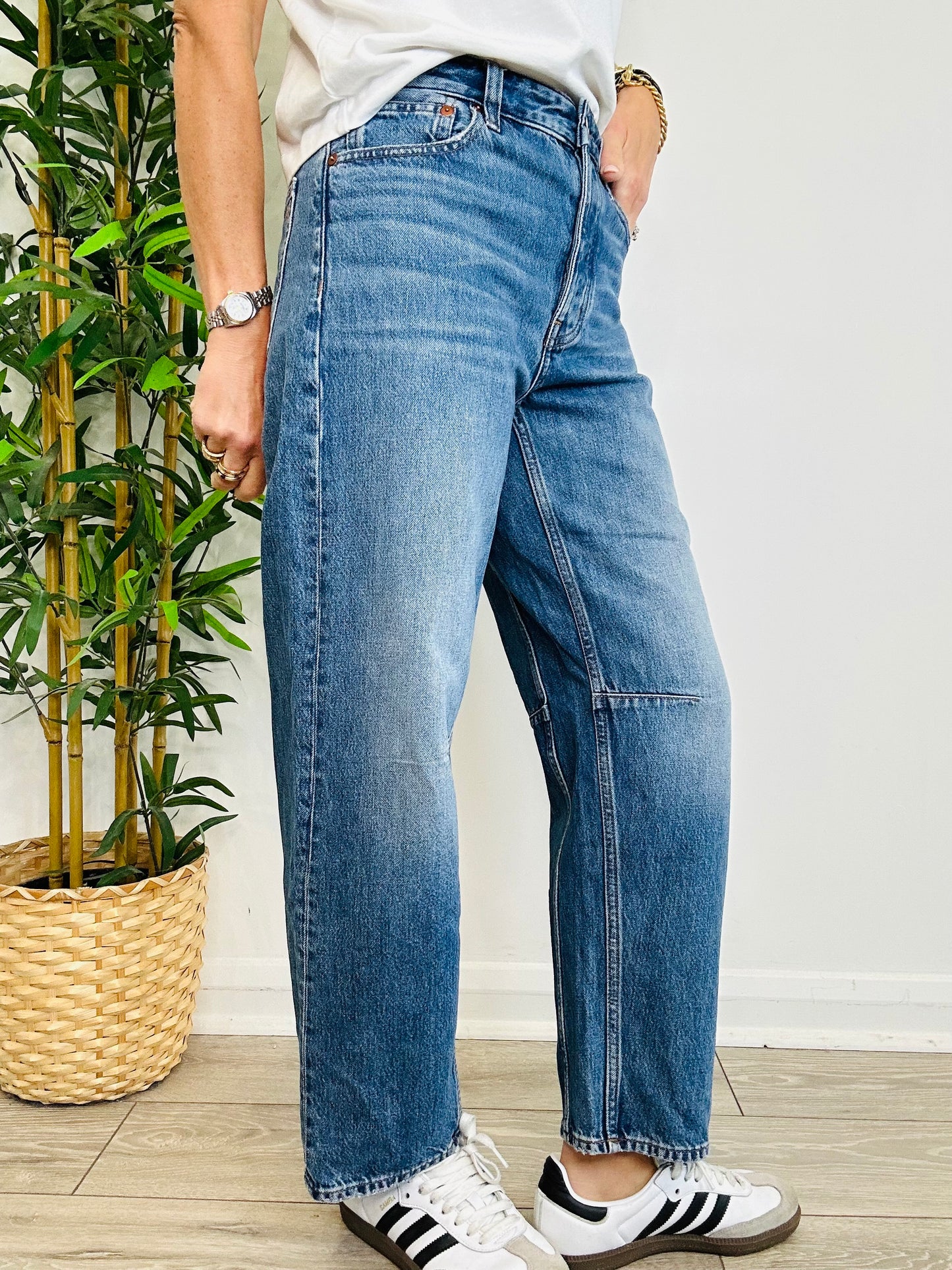 Darted Barrel Jeans - Size 25
