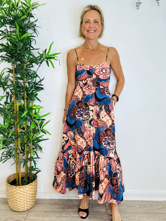 Patterned Sundress - Size 6