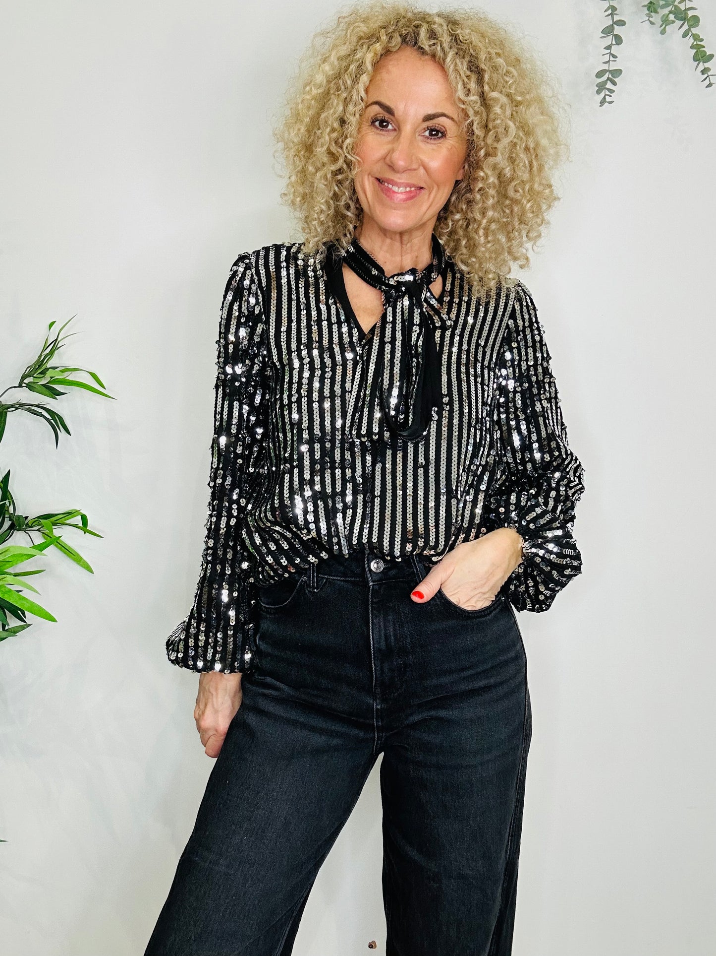 Sequin Blouse - Size L