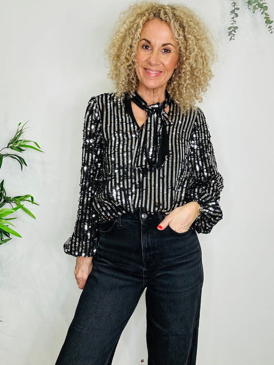 Sequin Blouse - Size L