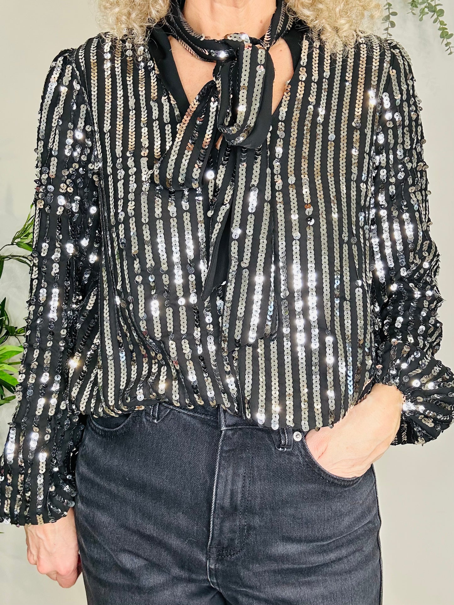 Sequin Blouse - Size L