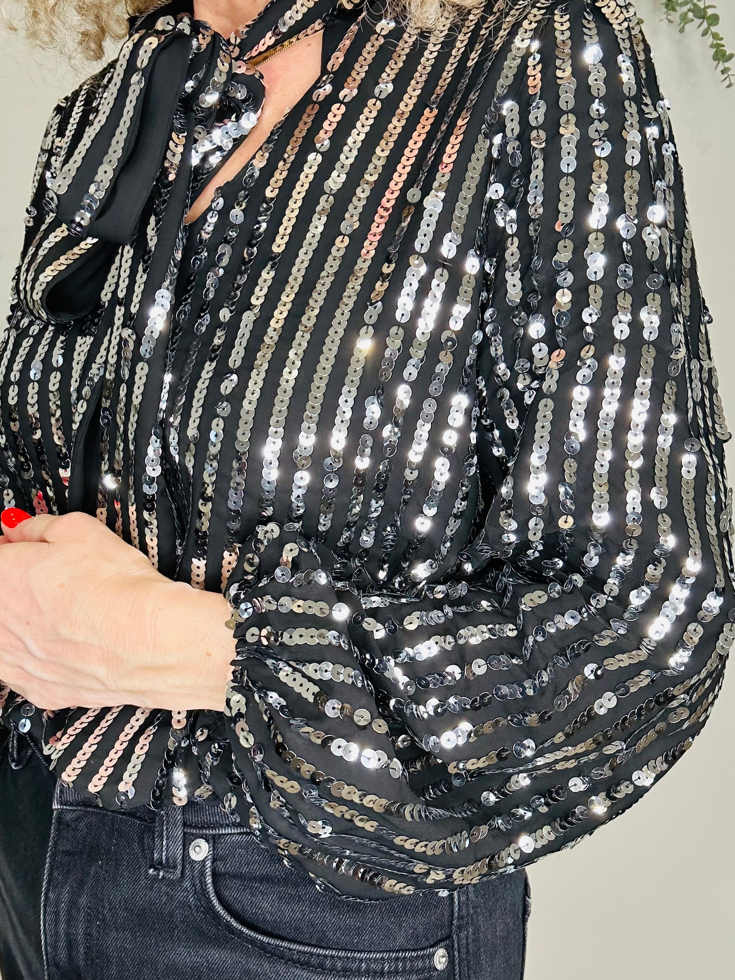 Sequin Blouse - Size L
