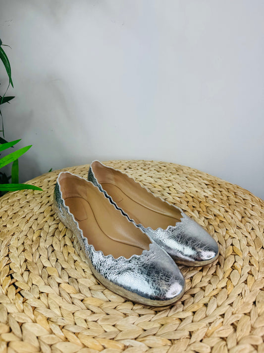 Metallic Lauren Pumps - Size 39.5