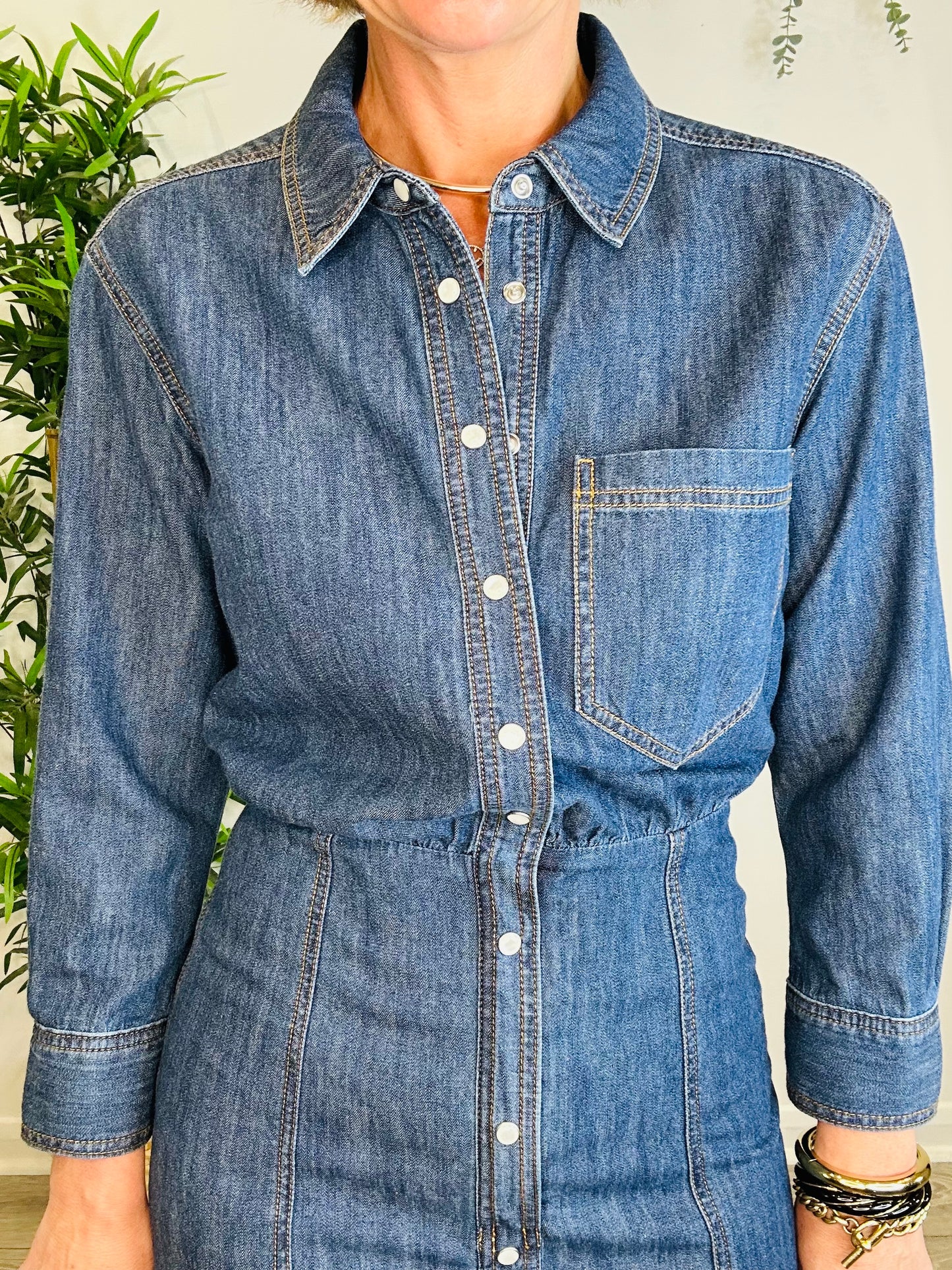 Short Denim Dress - Size 8