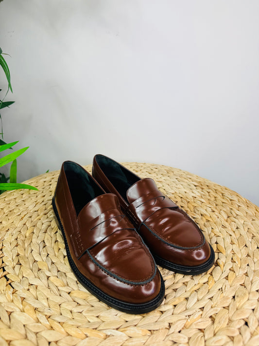 Penelope Leather Loafers - Size 39