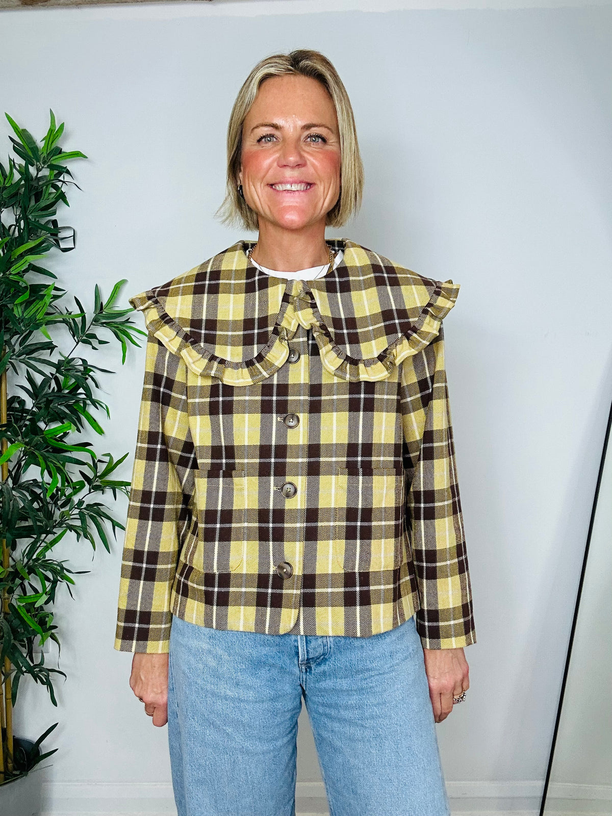Check Jacket - Size XS