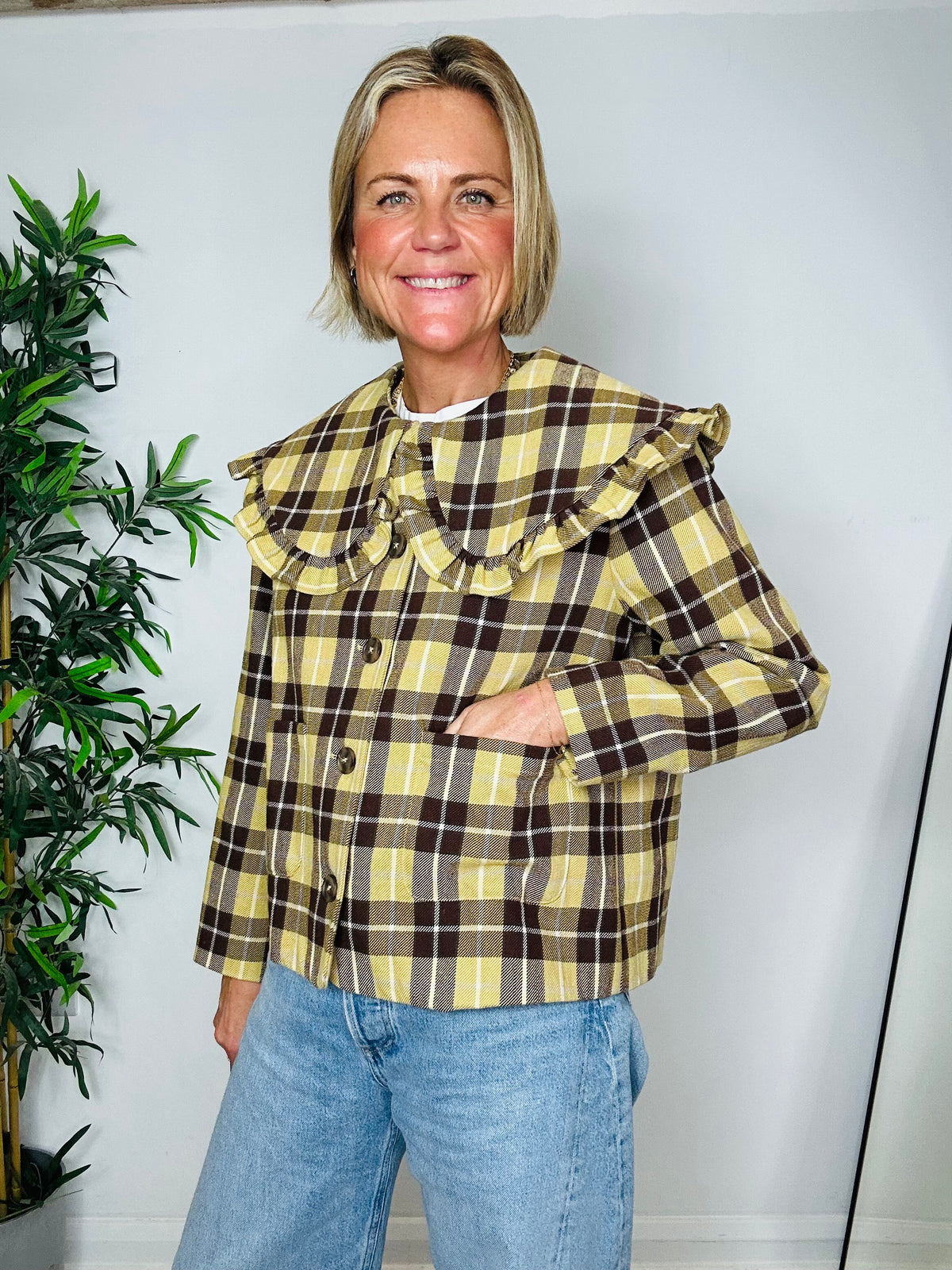 Check Jacket - Size XS
