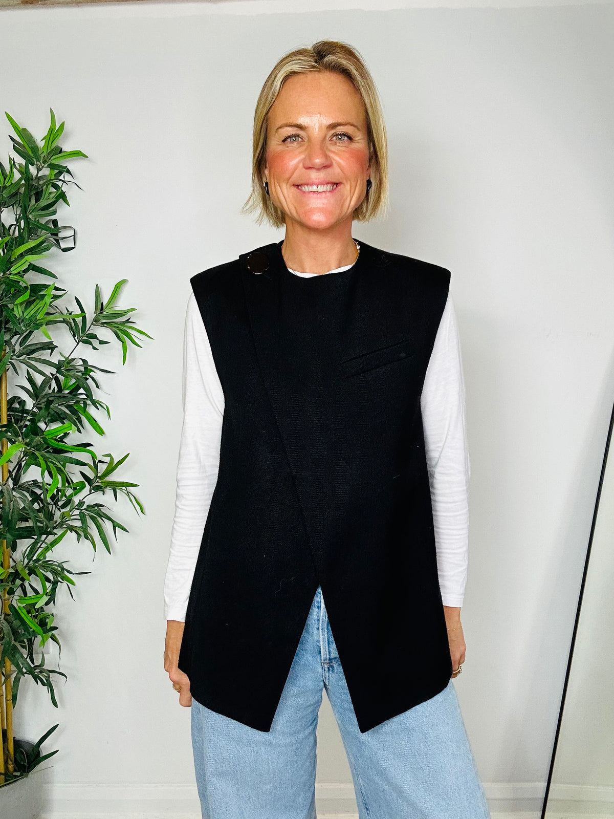 Longline Waistcoat - Size 34