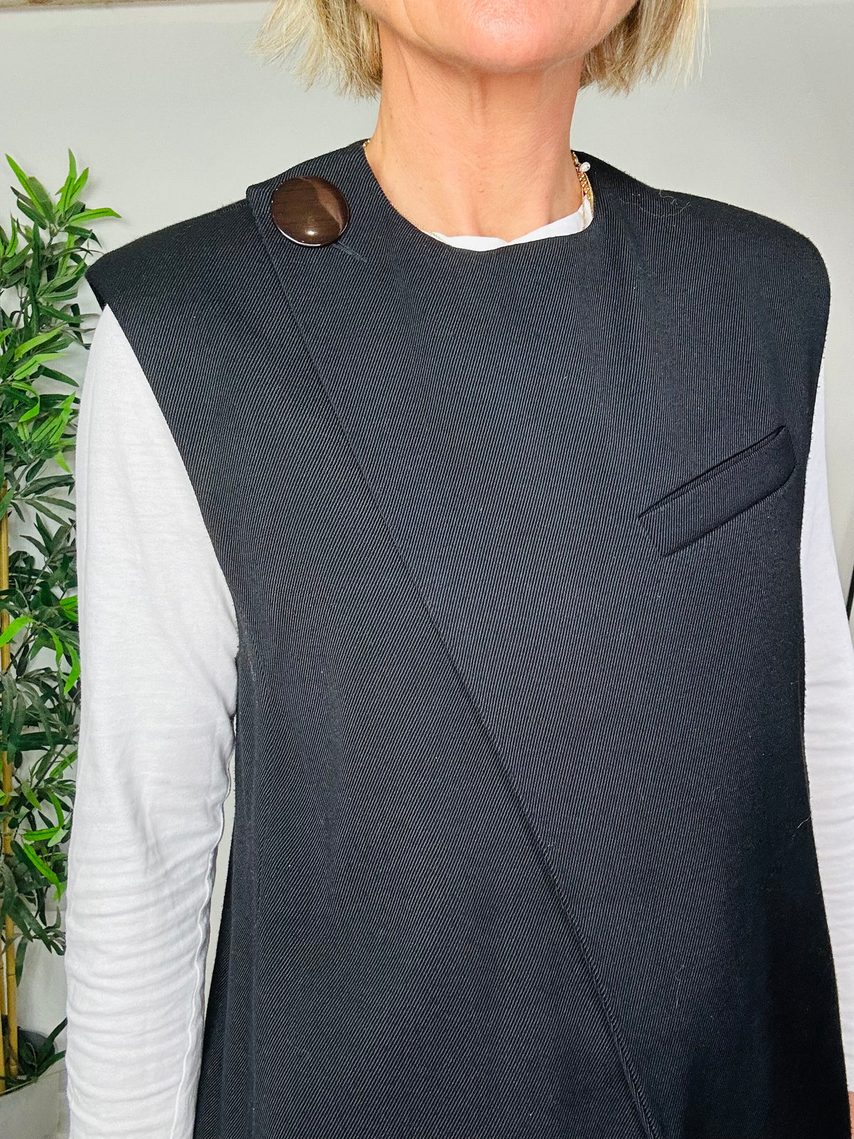 Longline Waistcoat - Size 34