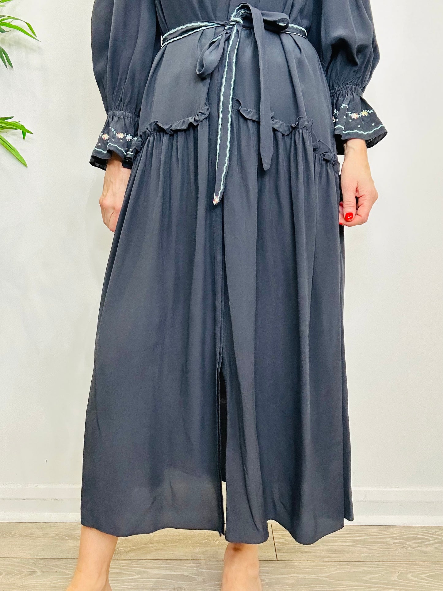 Silk Maxi Dress - Size 10