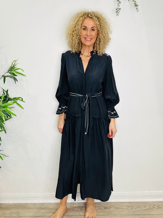 Silk Maxi Dress - Size 10