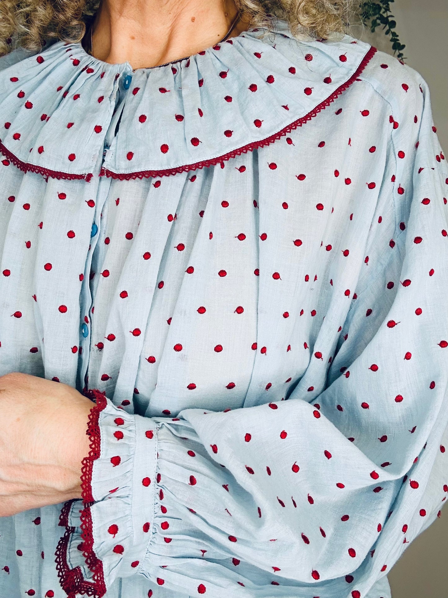 Embroidered Cotton Shirt - Size S