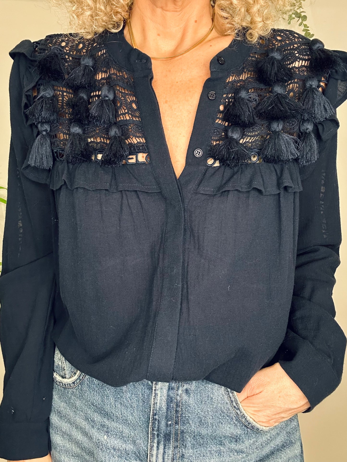 Tassel Shirt - Size 38