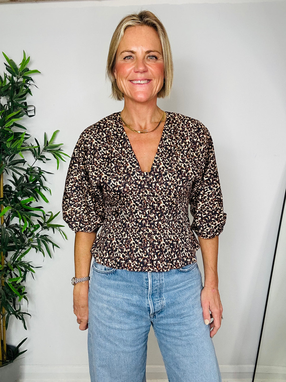 Patterned Cotton Top - Size 8