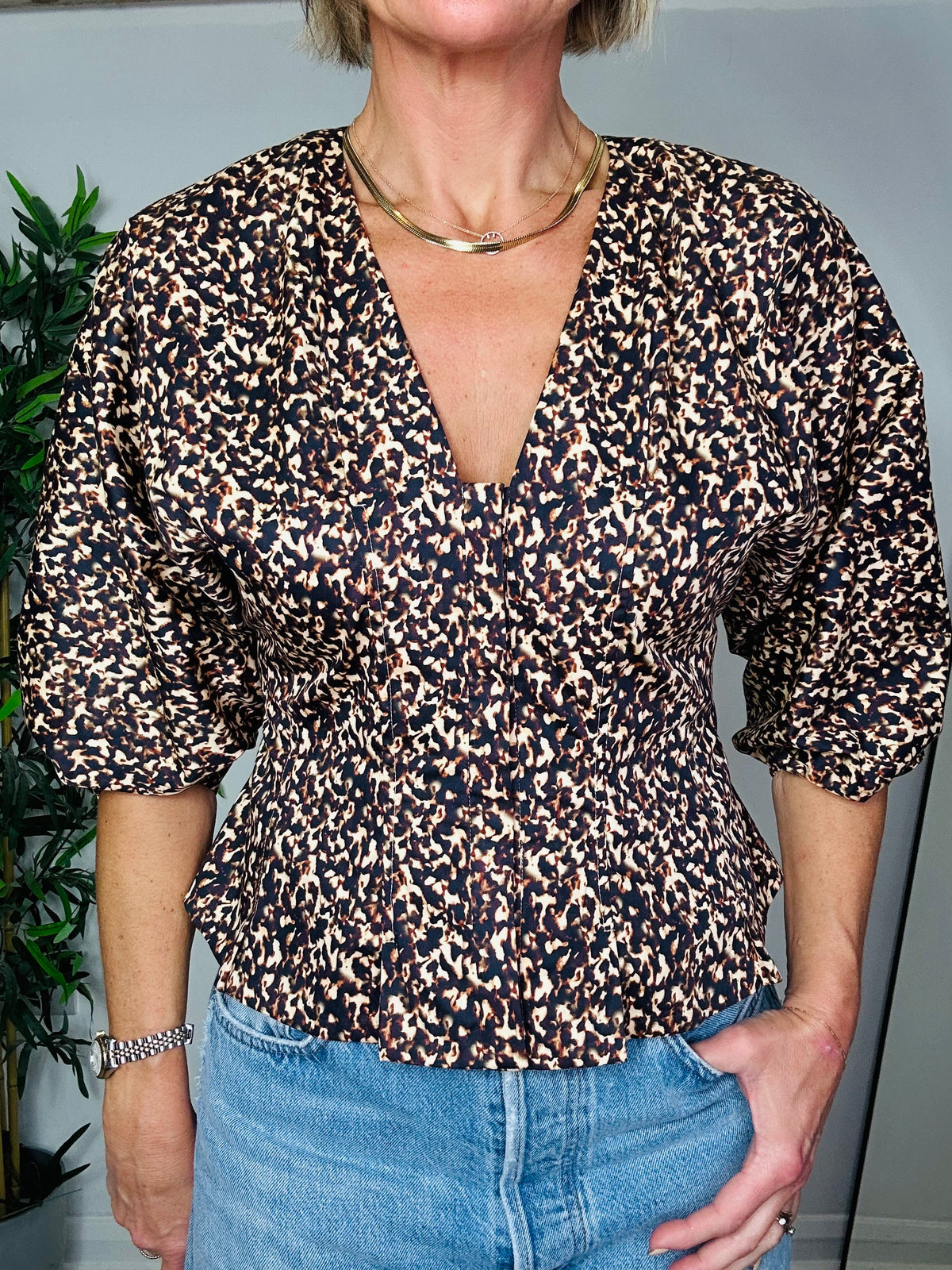 Patterned Cotton Top - Size 8