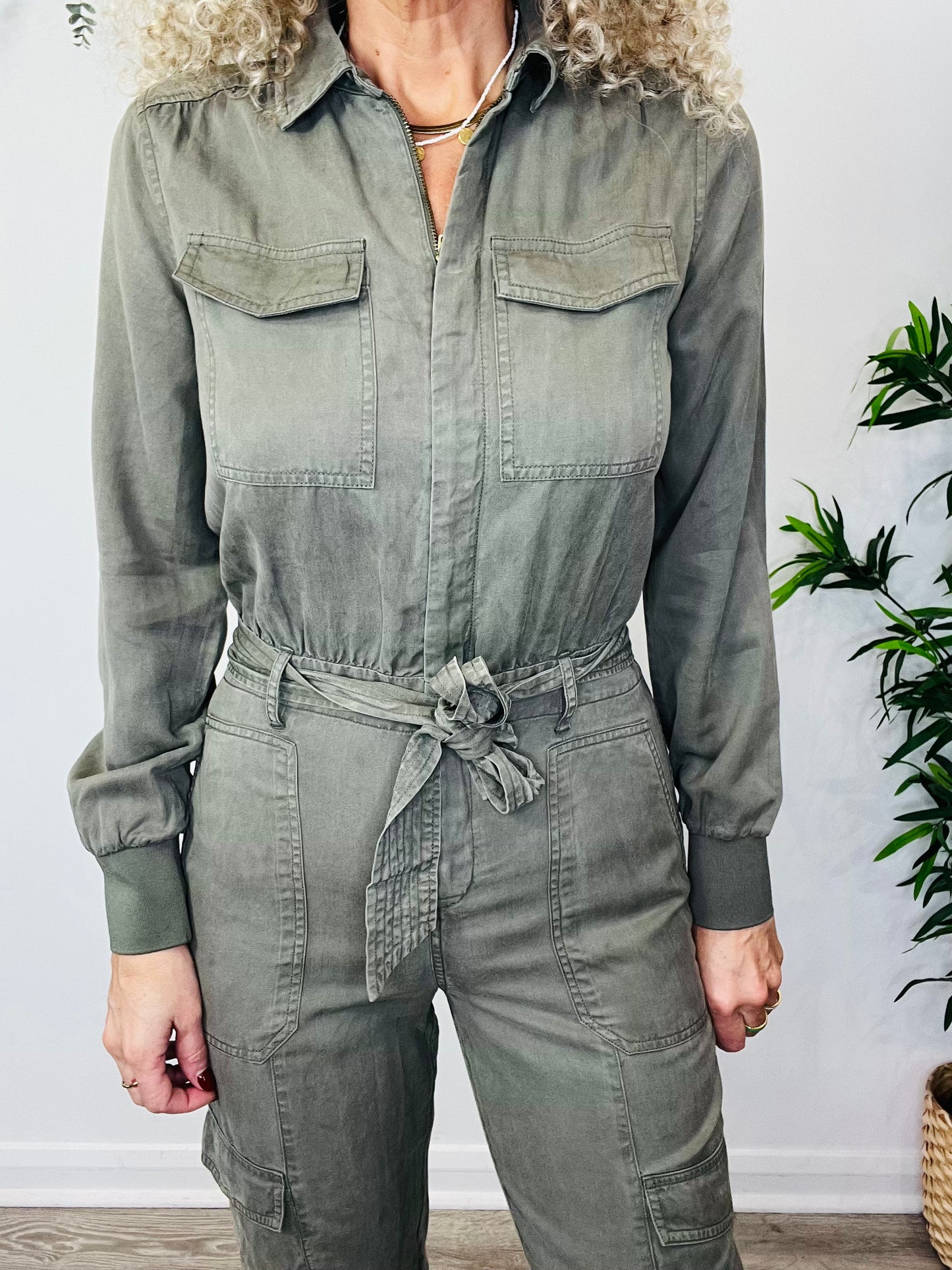 Cargo Style Jumpsuit - Size 8