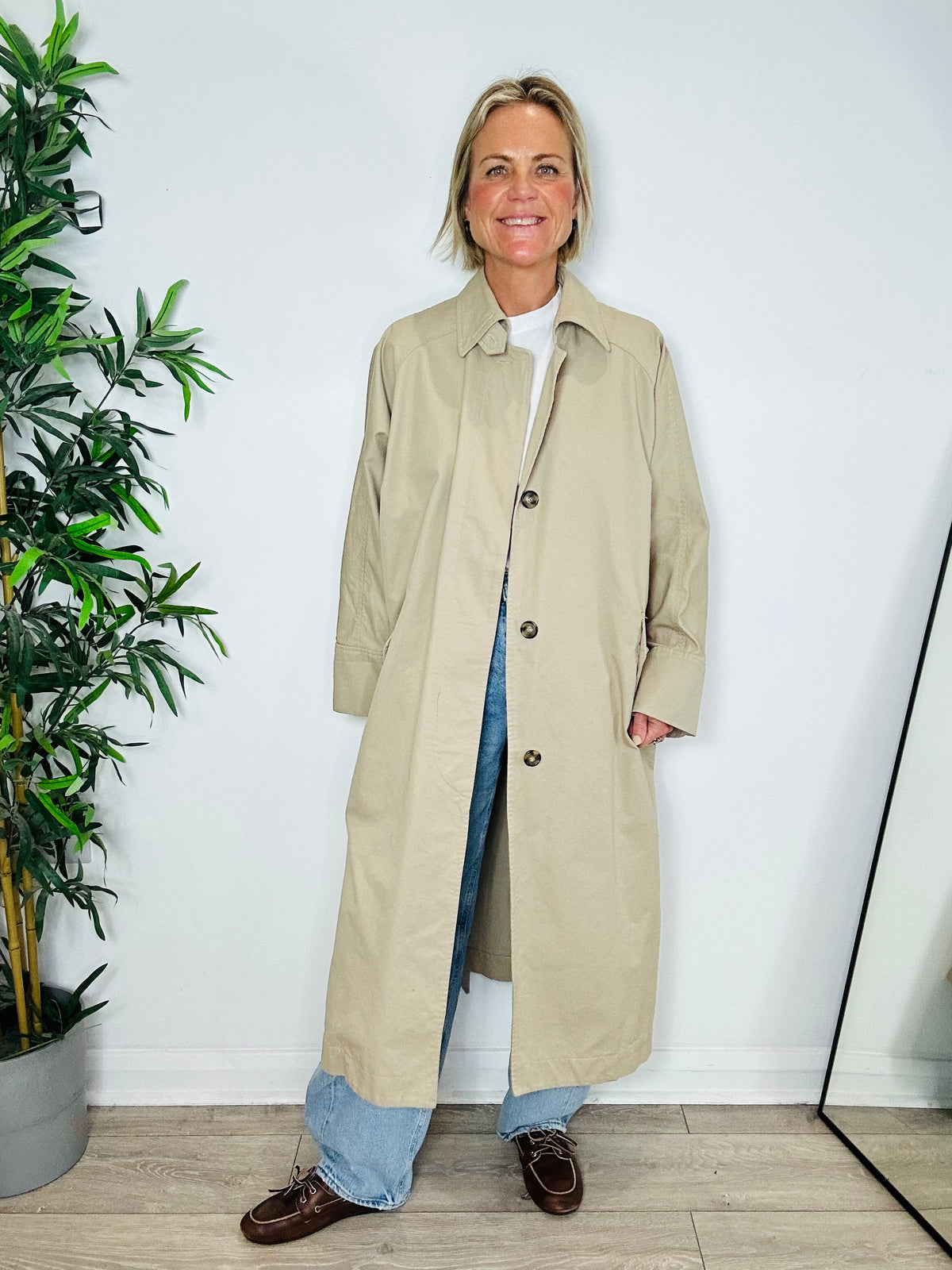 Arlo Trench Coat - Size 36