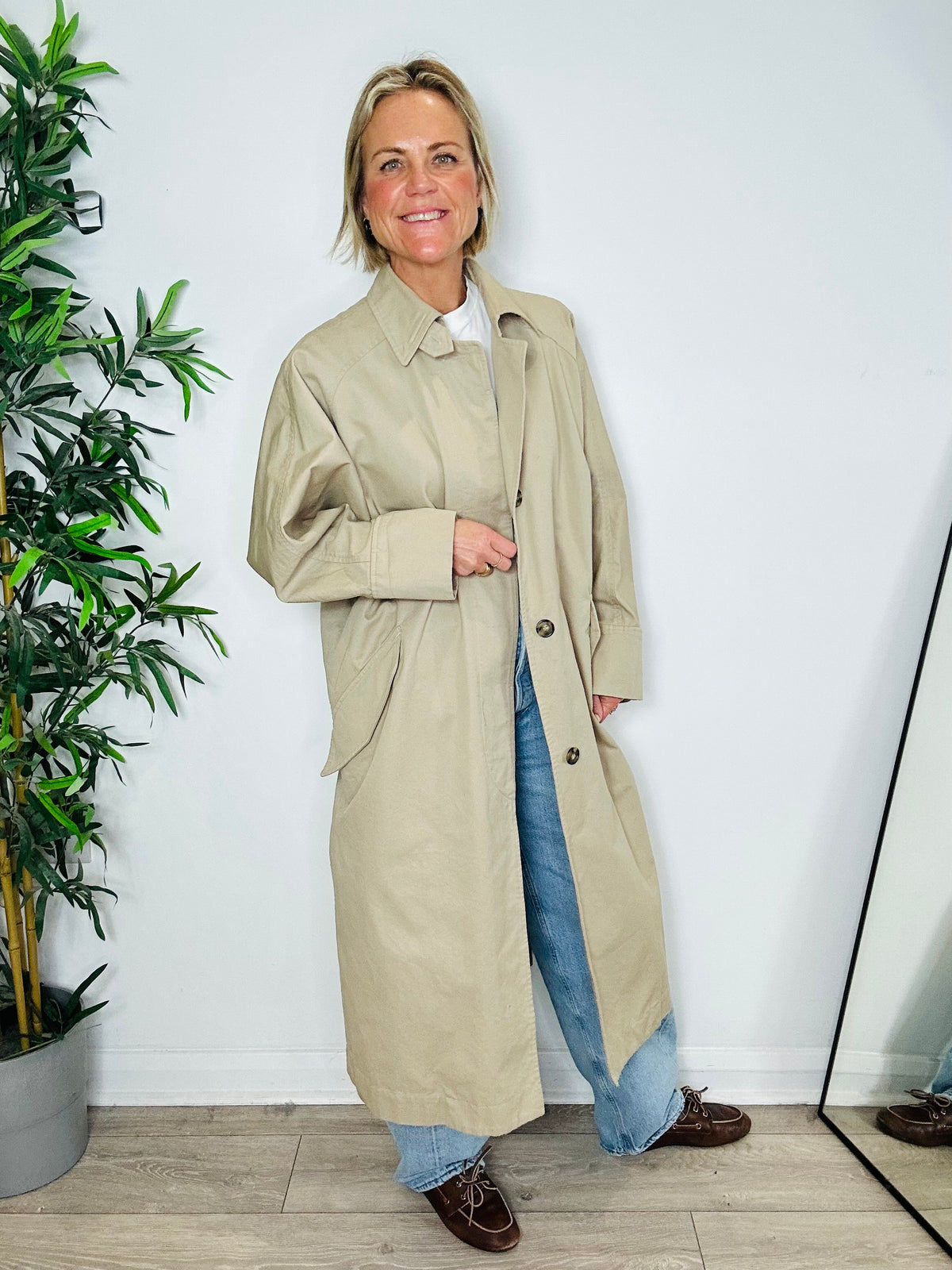 Arlo Trench Coat - Size 36