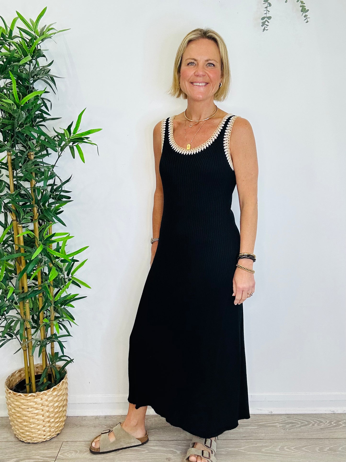 Colleen Rib Knit Dress - Size L