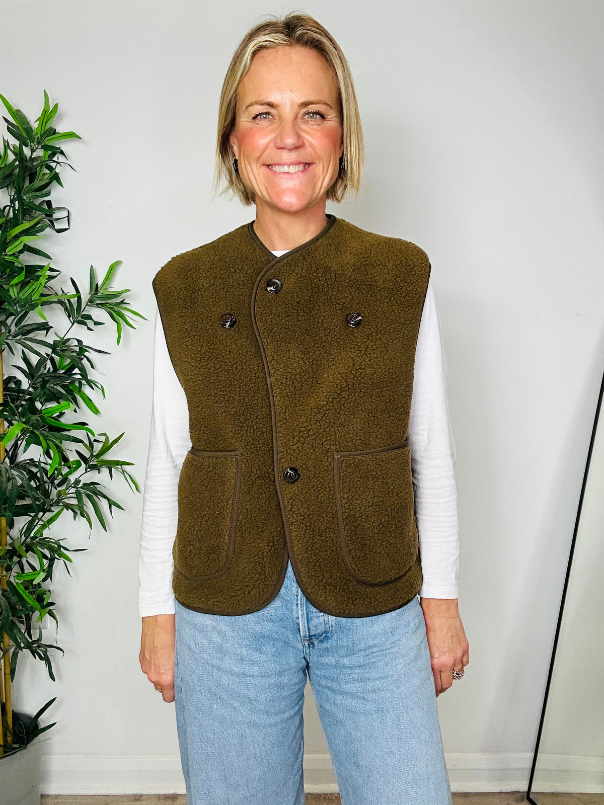 Floyd Boucle Gilet - Size 0