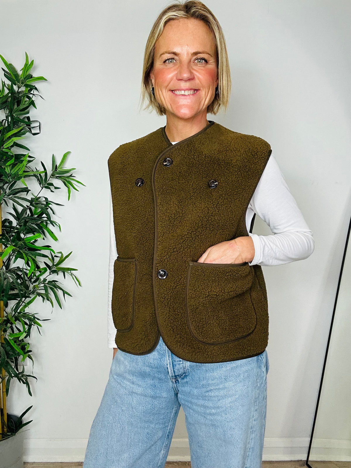 Floyd Boucle Gilet - Size 0