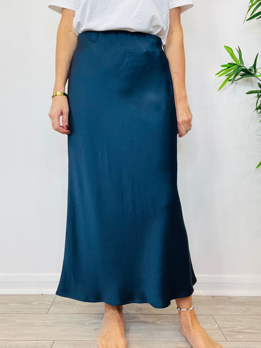Satin Skirt - Size L