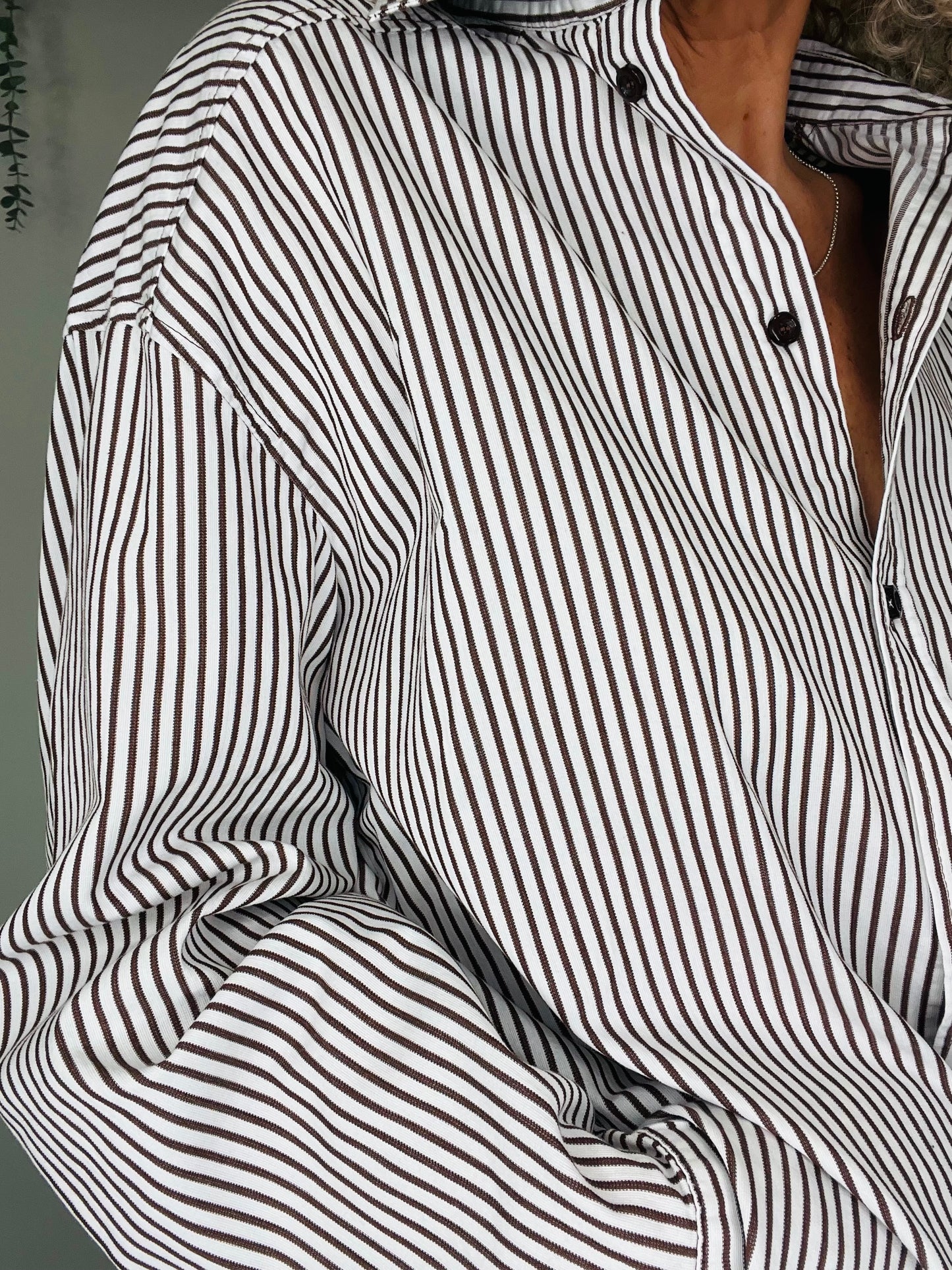 Cotton Striped Shirt - Size L