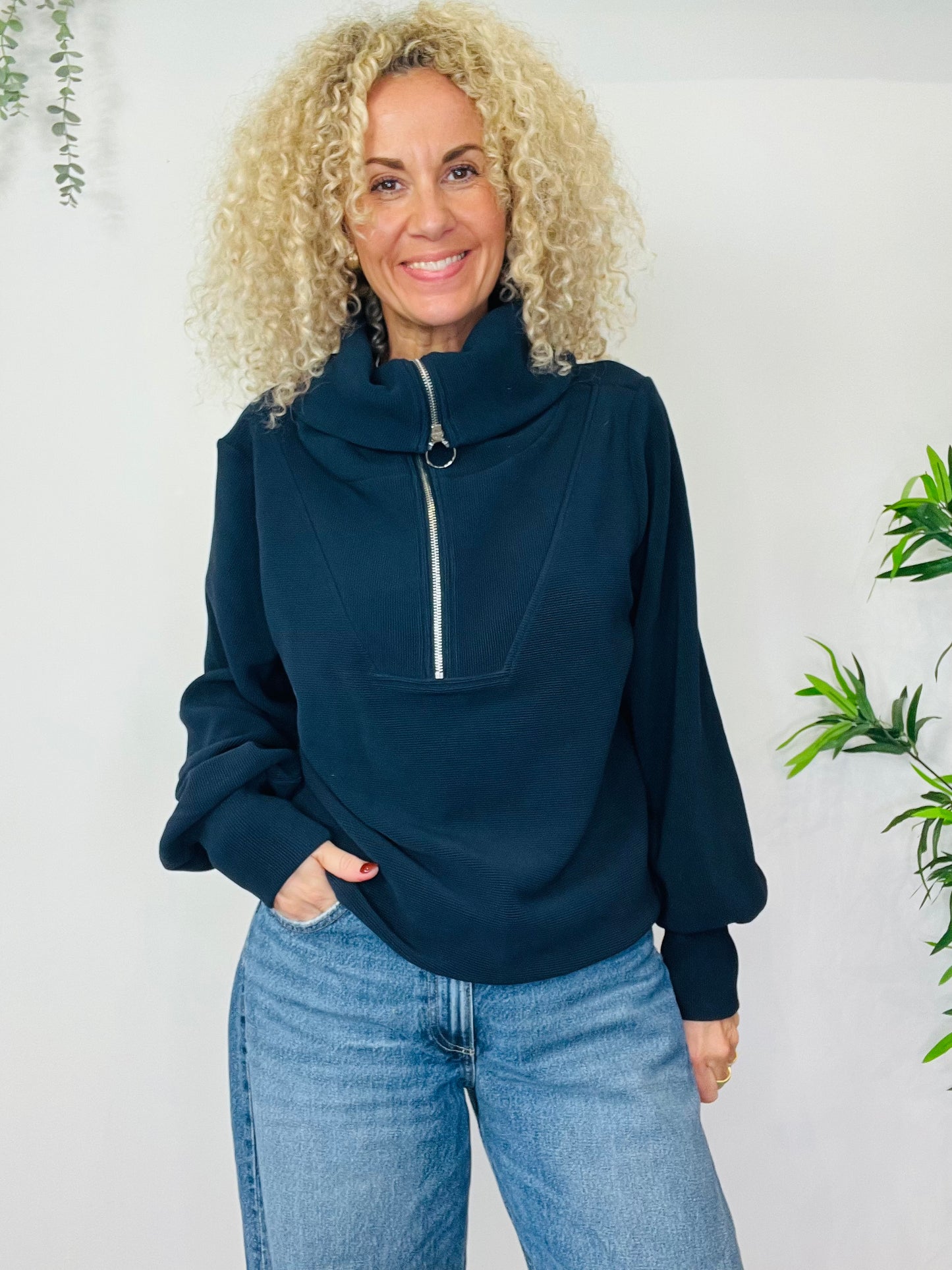 Half Zip Jumper - Size M