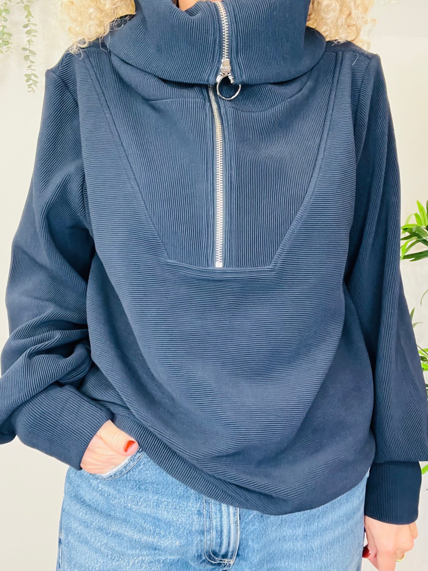 Half Zip Jumper - Size M