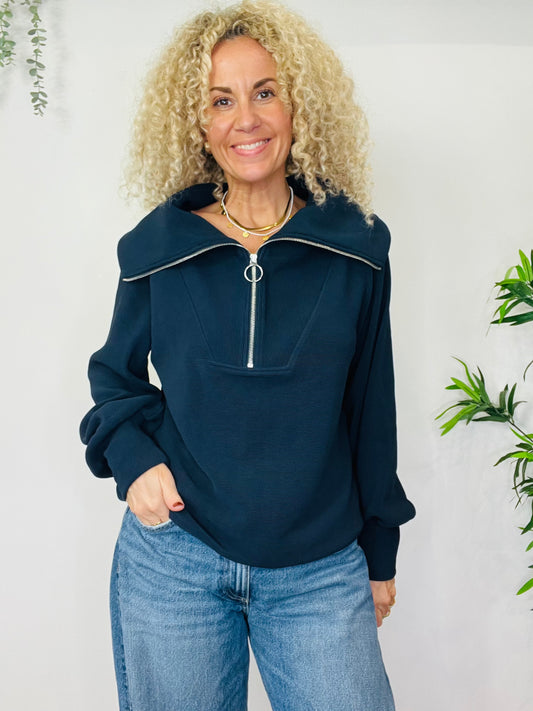 Half Zip Jumper - Size M