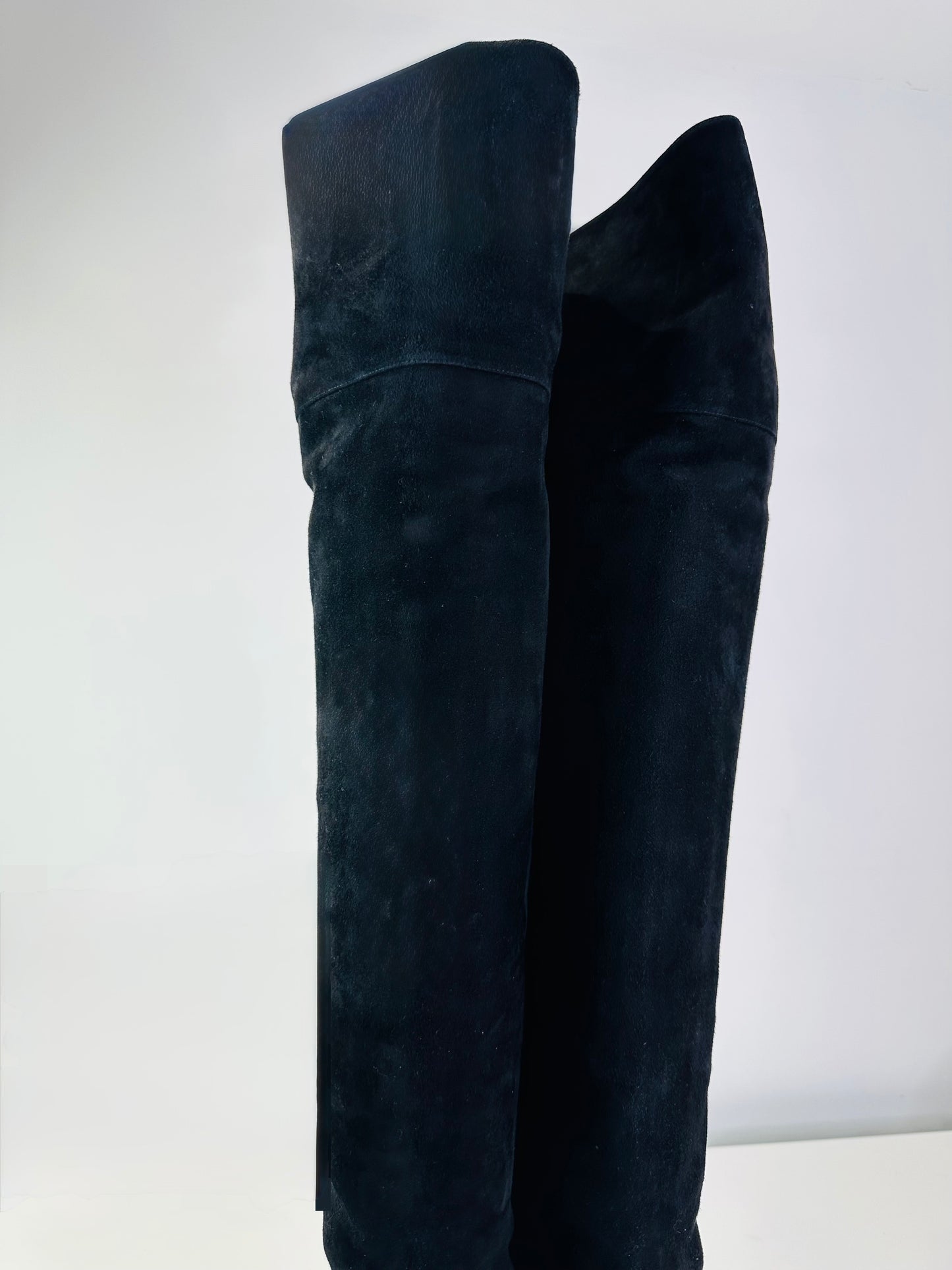 Suede Over The Knee Boots - Size 38