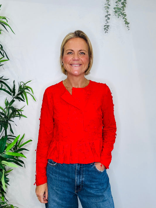 Embroidered Top - Size 34