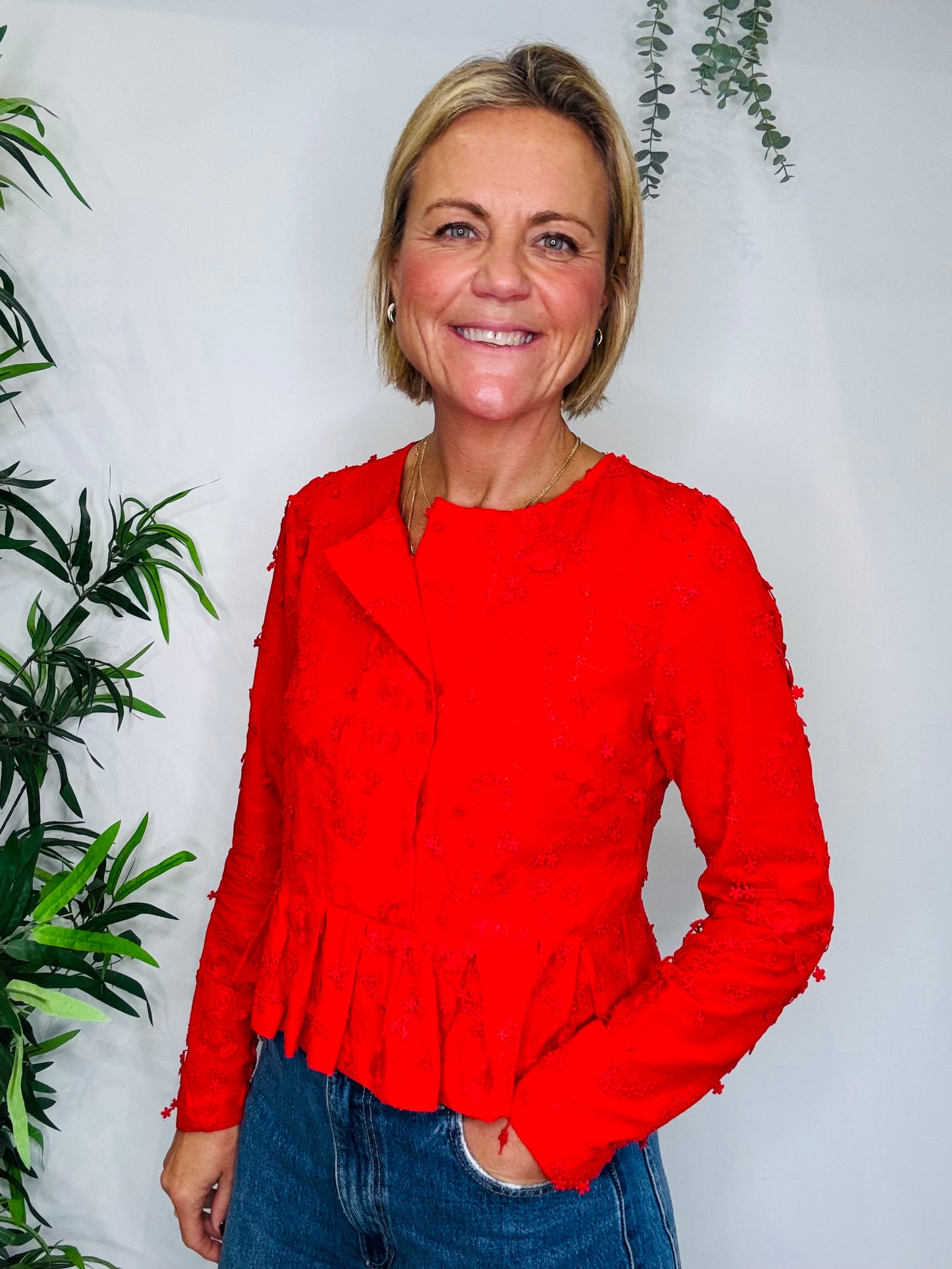 Embroidered Top - Size 34