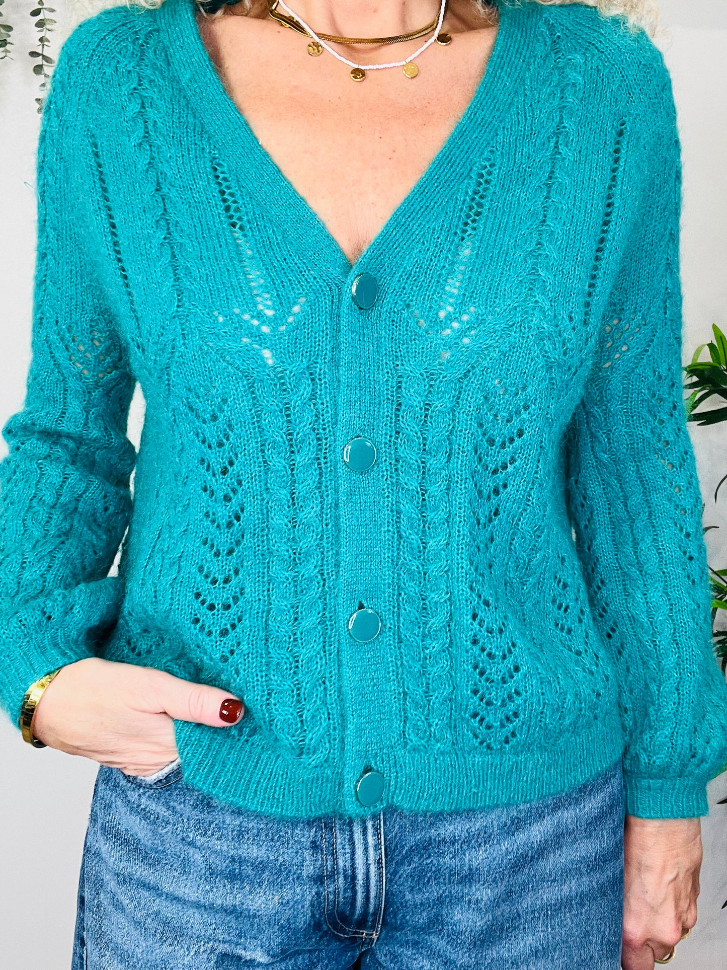 Mohair Cardigan - Size XS