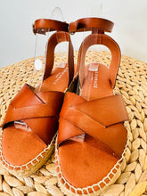 Load image into Gallery viewer, Leather Espadrille Sandals - Size 38
