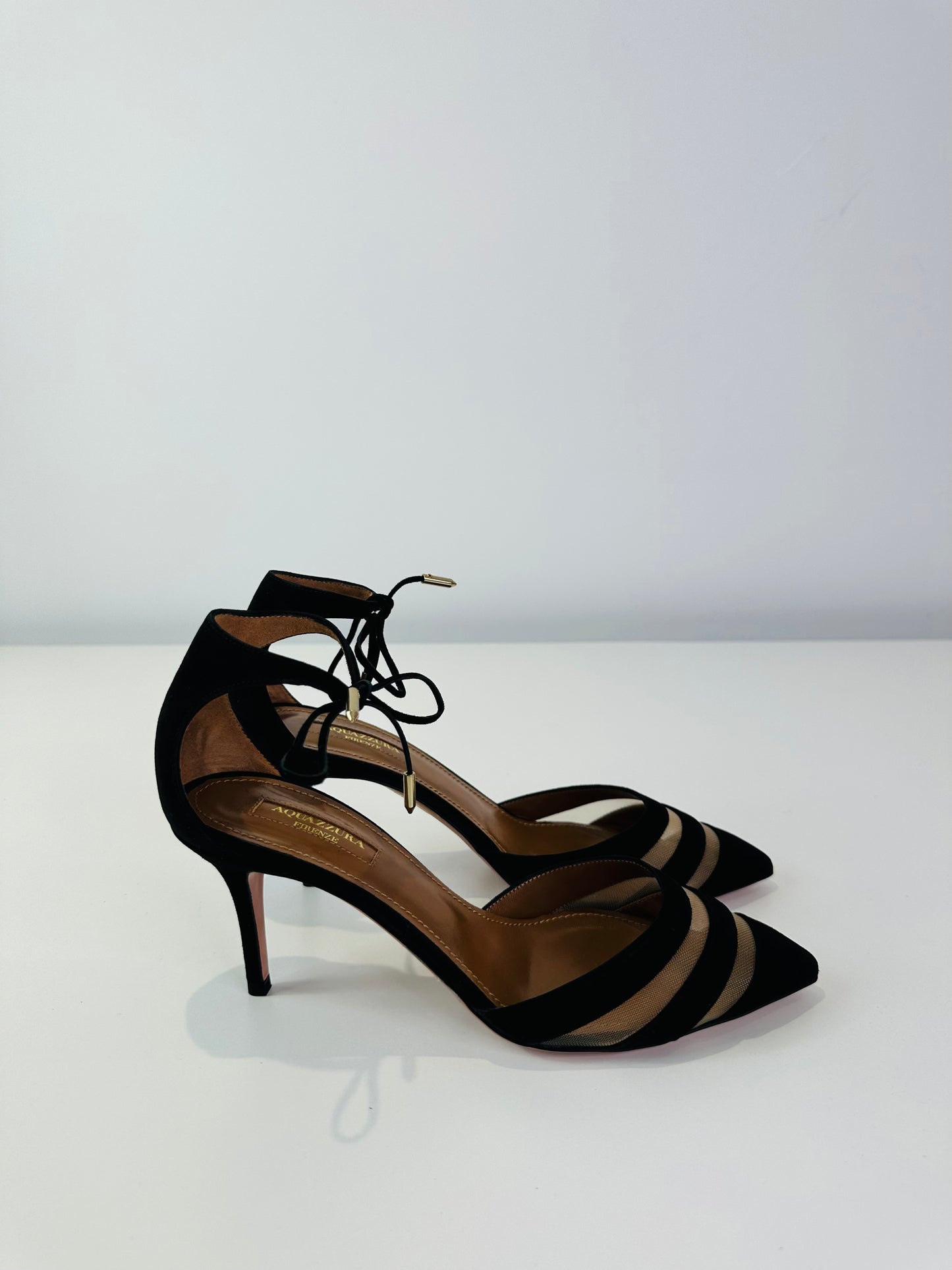 Graphic Suede Pumps - Size 37.5