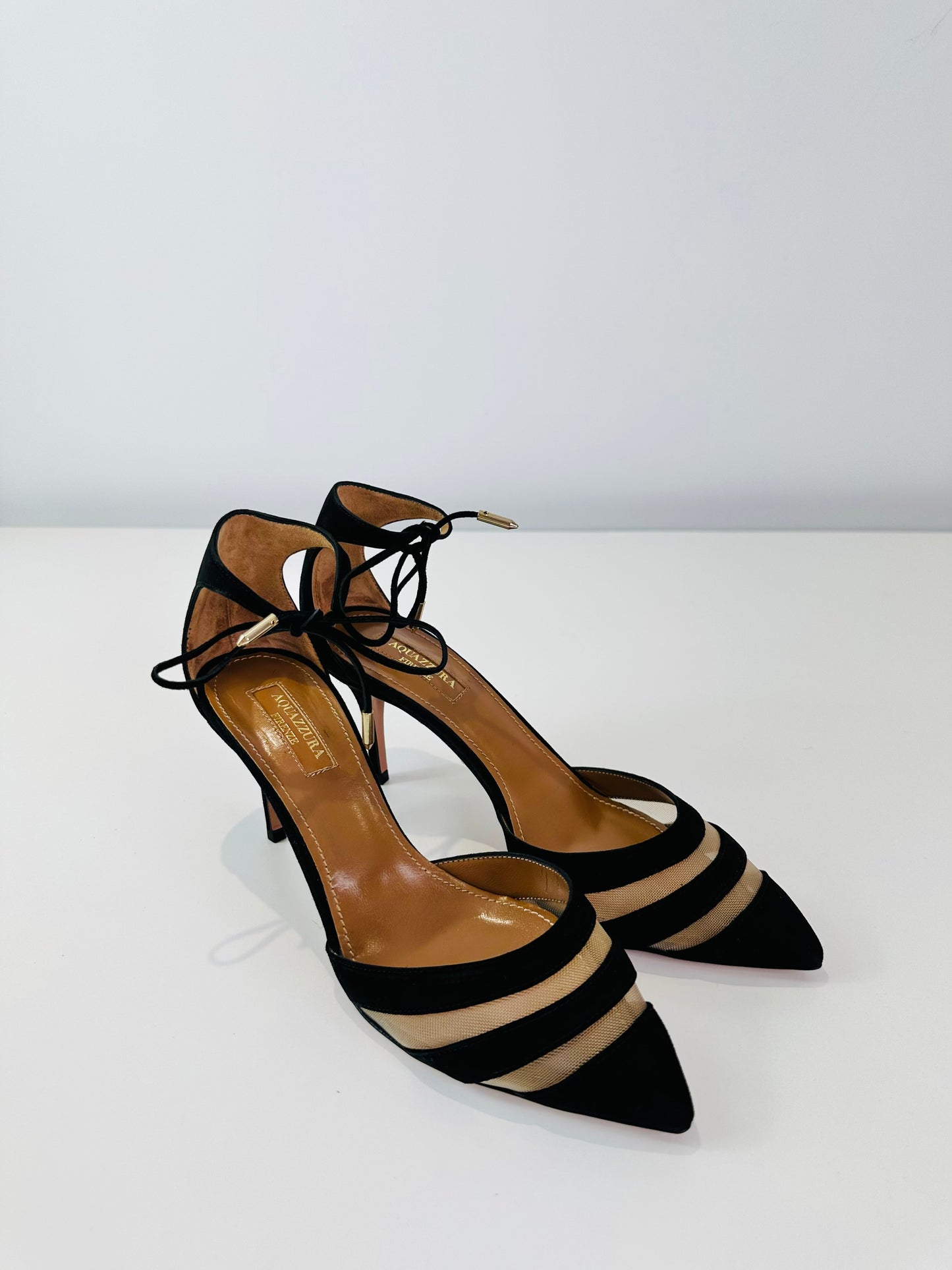Graphic Suede Pumps - Size 37.5