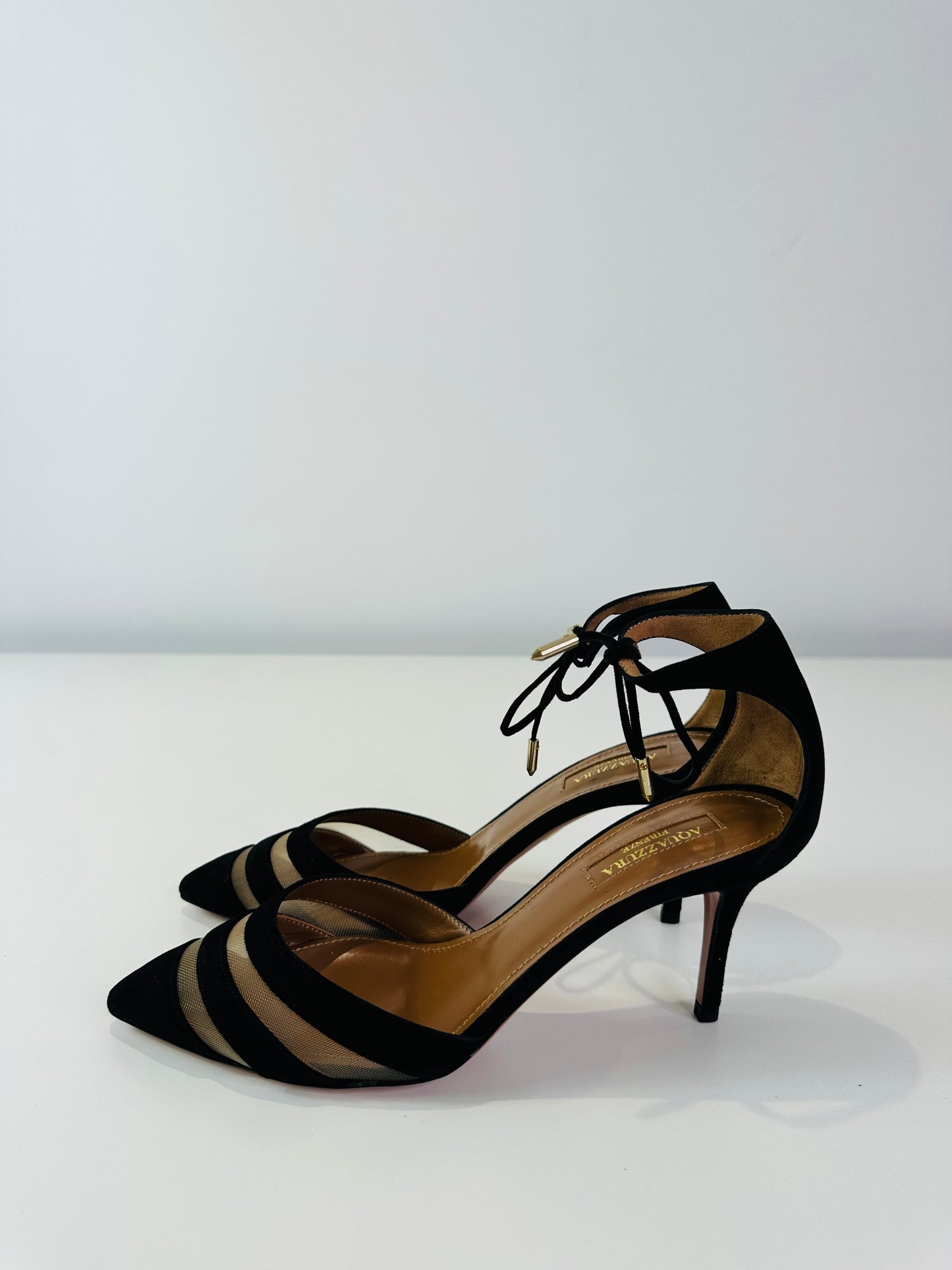 Graphic Suede Pumps - Size 37.5
