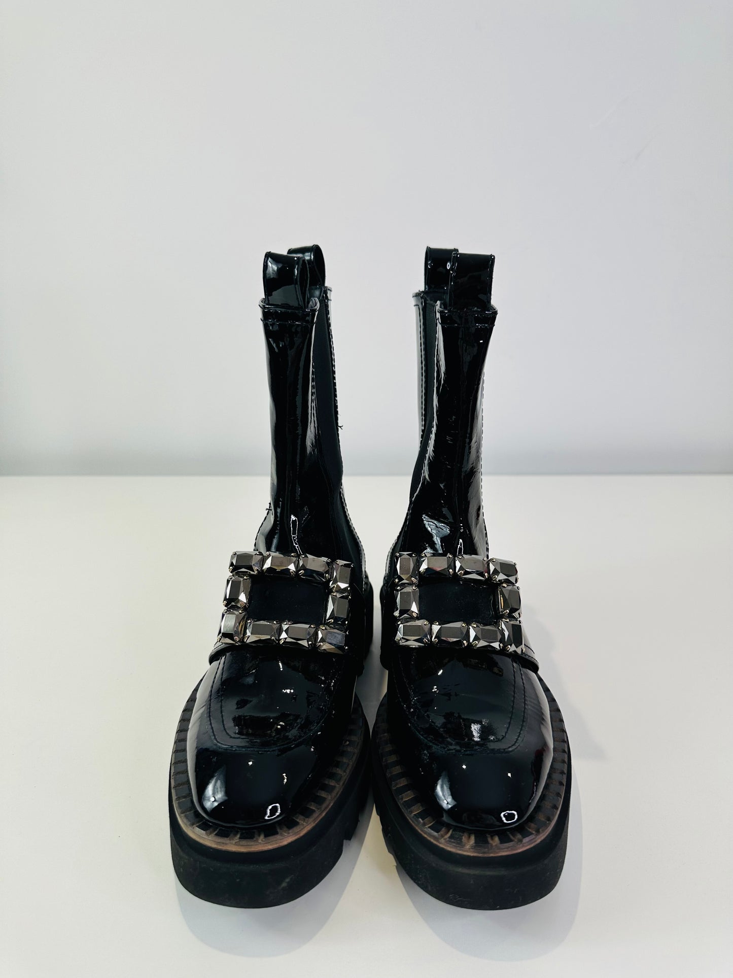 Patent Leather Fabulous Boots - Size 38