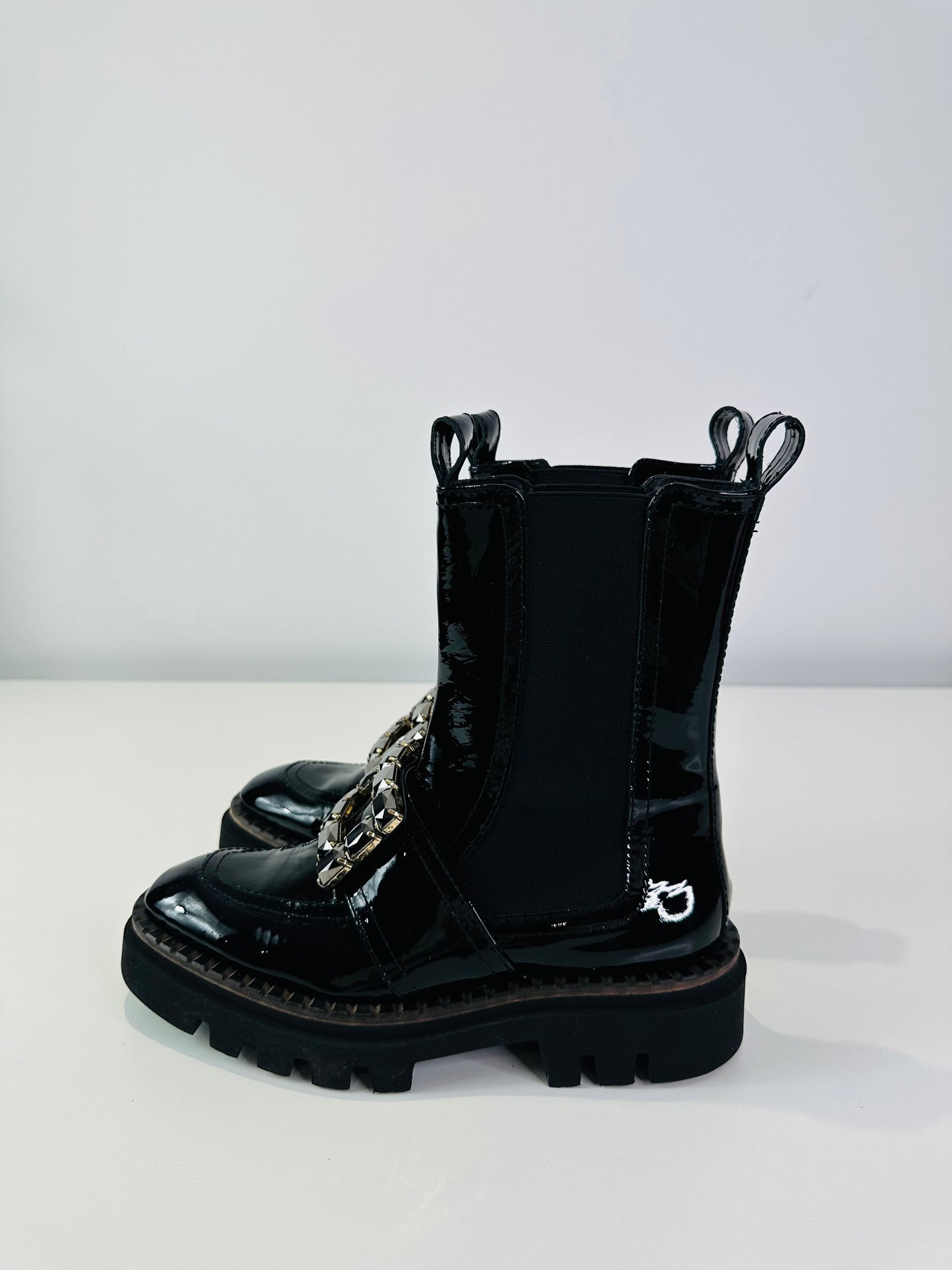 Patent Leather Fabulous Boots - Size 38