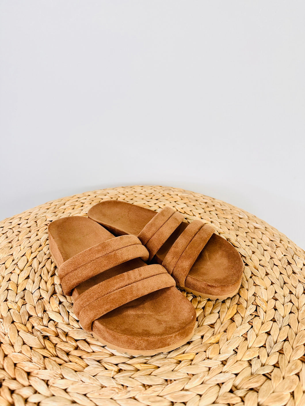 Suede Sliders - Size 39